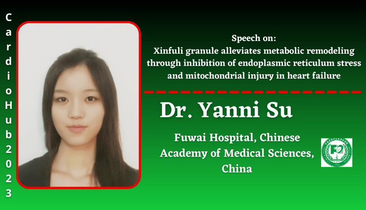 Dr. Yanni Su | Speaker | Cardio Hub 2023